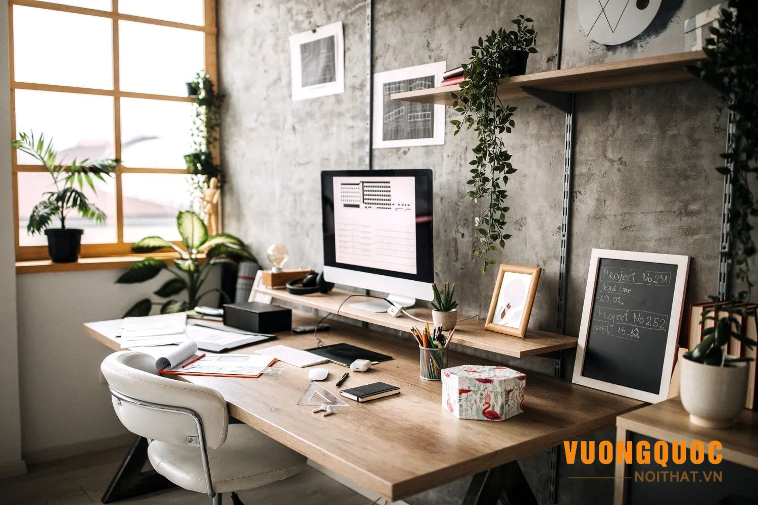 Vị trí bài trí bàn làm việc theo phong thủy