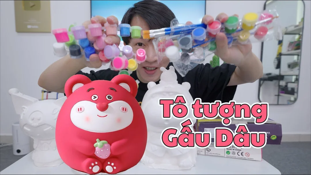 Video chia sẻ cách tô tượng cho đẹp khi tô gấu dâu