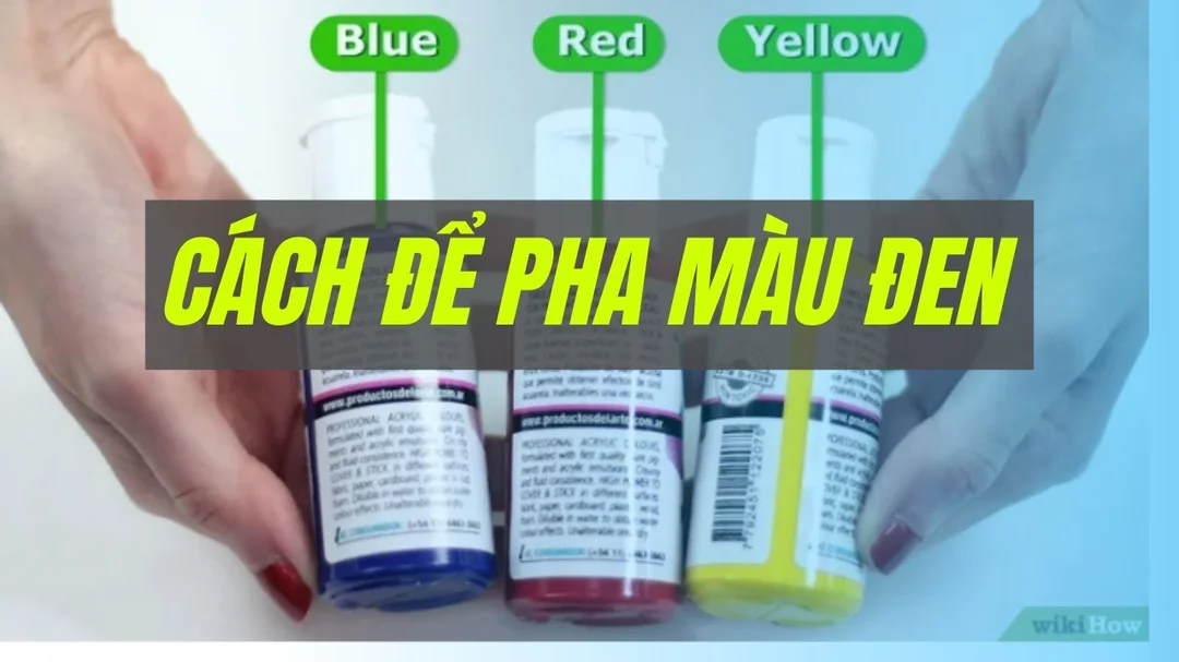 Video hướng dẫn cách pha màu đen
