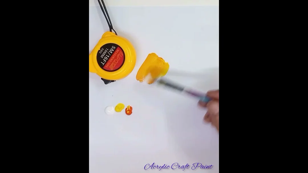 Video hướng dẫn cách pha màu vàng cam acrylic