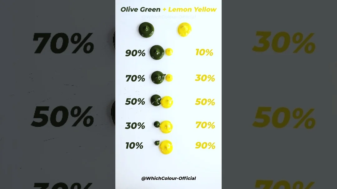 Video hướng dẫn pha màu acrylic vàng chanh và xanh lá