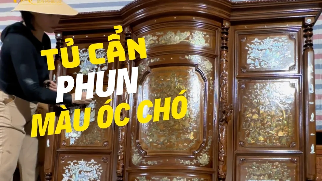 Video hướng dẫn pha màu óc chó và phun màu giả gỗ