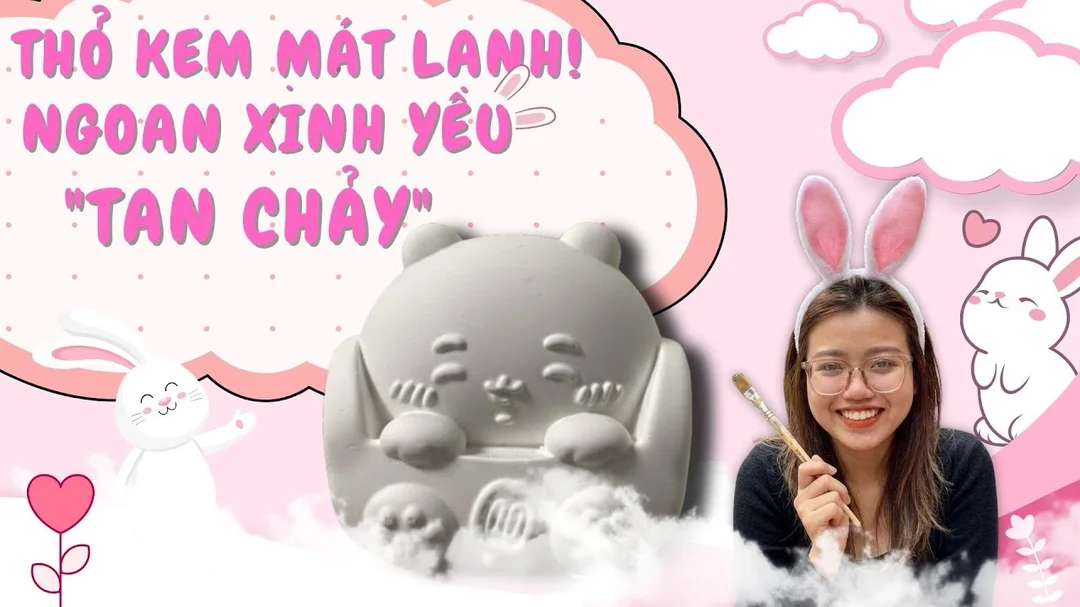 Video tô tượng tông pastel có tím khoai môn