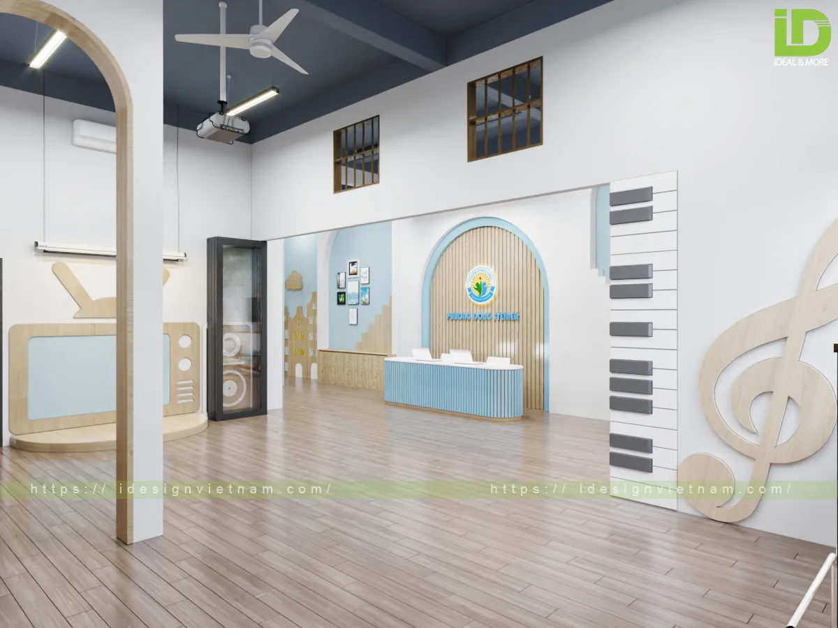 Trang trí phòng âm nhạc mầm non