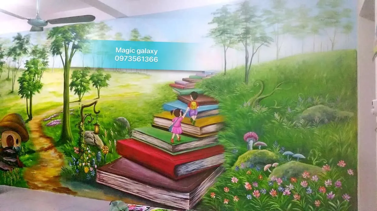 Với tranh tường 3D, bạn sẽ được tận hưởng