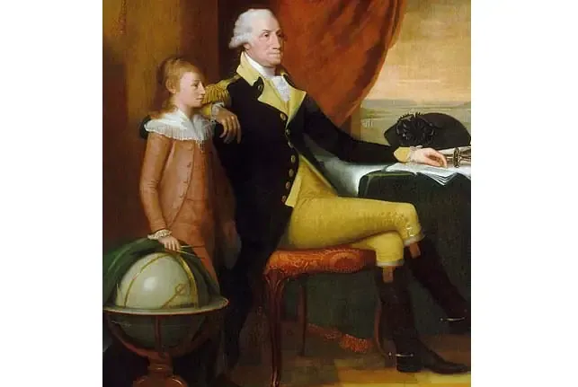 William Lee - người hầu cận trung thành đứng trong bức tranh gia đình Washington