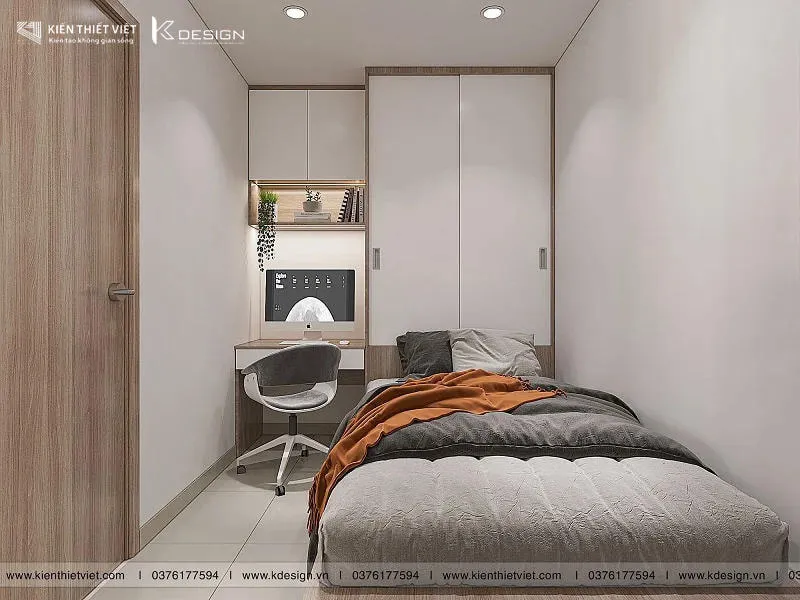 Phối màu sắc hài hòa cho phòng ngủ có cửa sổ