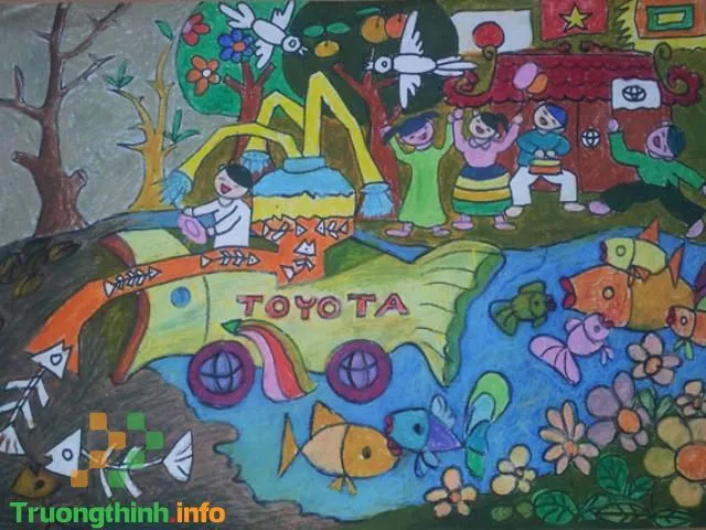 Ý tưởng tranh vẽ ô tô mơ ước đơn giản đẹp vượt thời gian