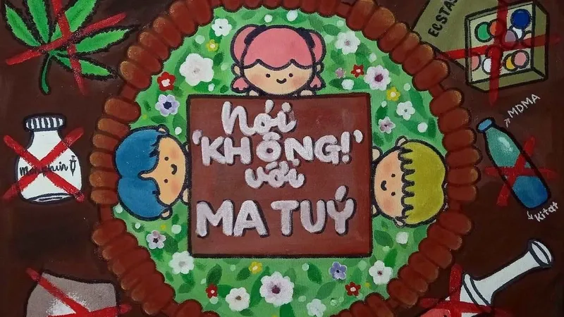 Ý tưởng vẽ tranh tệ nạn xã hội ma túy ấn tượng và sáng tạo