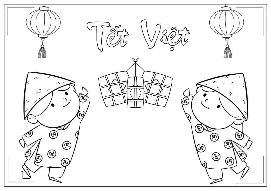 Tranh tô màu bánh gừng Noel hình người